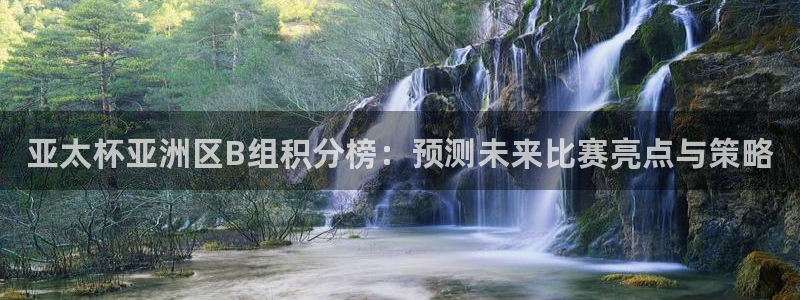 2026世界杯对阵图：亚太杯亚洲区B组积分榜：预测未来比赛亮点与策略